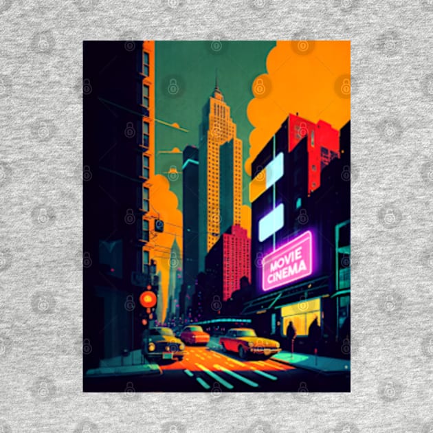 New York Street Scene by ArtFactoryAI